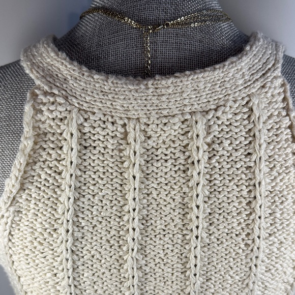 Anthropologie Cream Knit/Layered Top - Picture 9 of 16